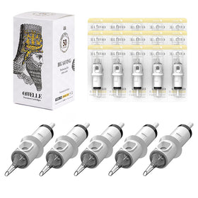 HAWINK front packaging of 50 sterilized mixed cartridges showing contents and benefits