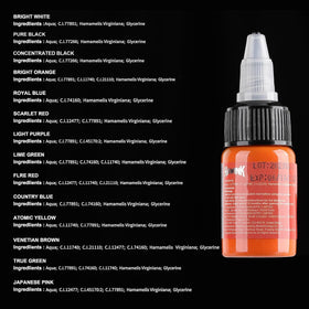 HAWINK ink swatches illustrating true colors for accurate selection