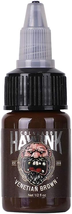 HAWINK label detail highlighting pigment name and batch clarity