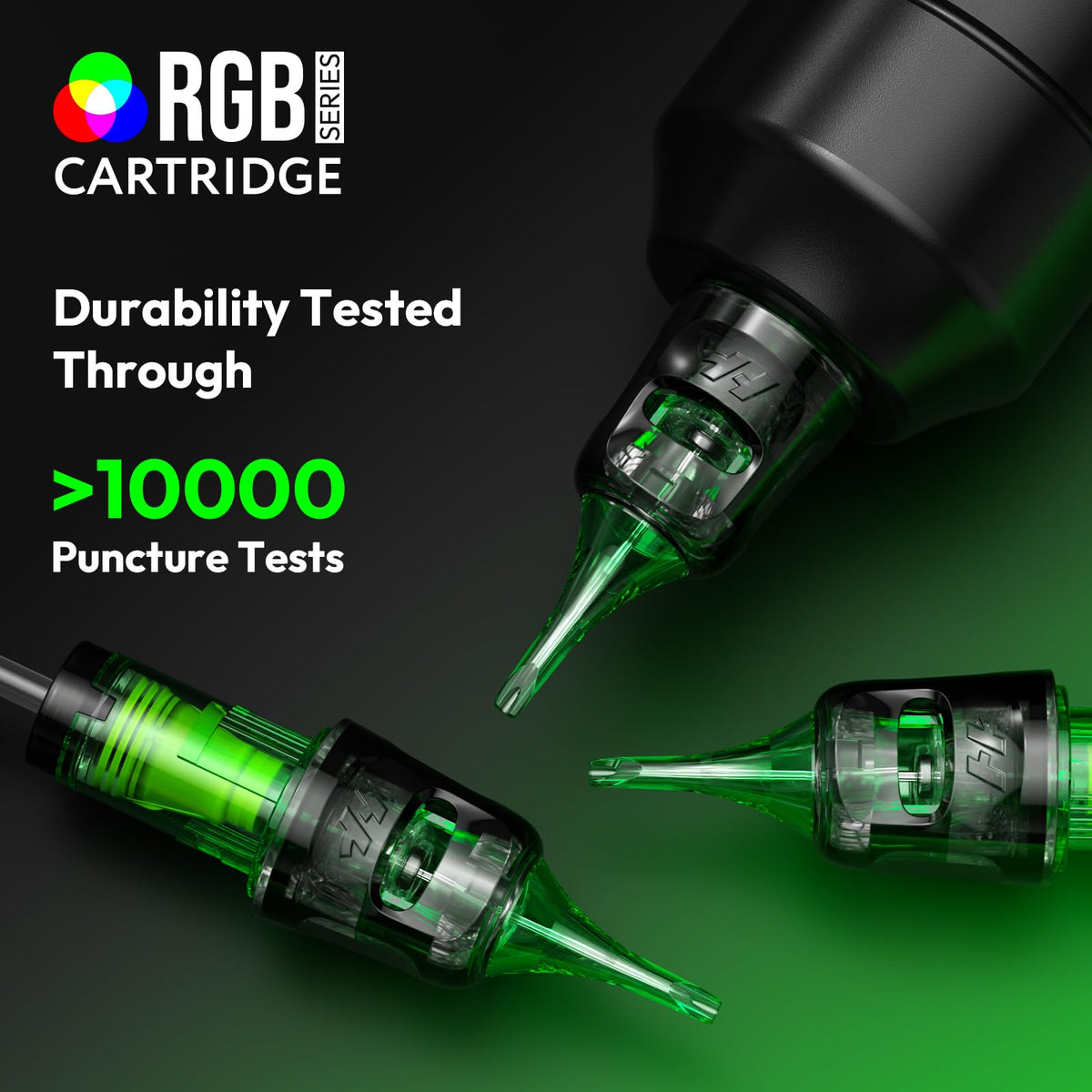 HAWINK cartridge needle in use illustrating smooth operation and coverage benefit