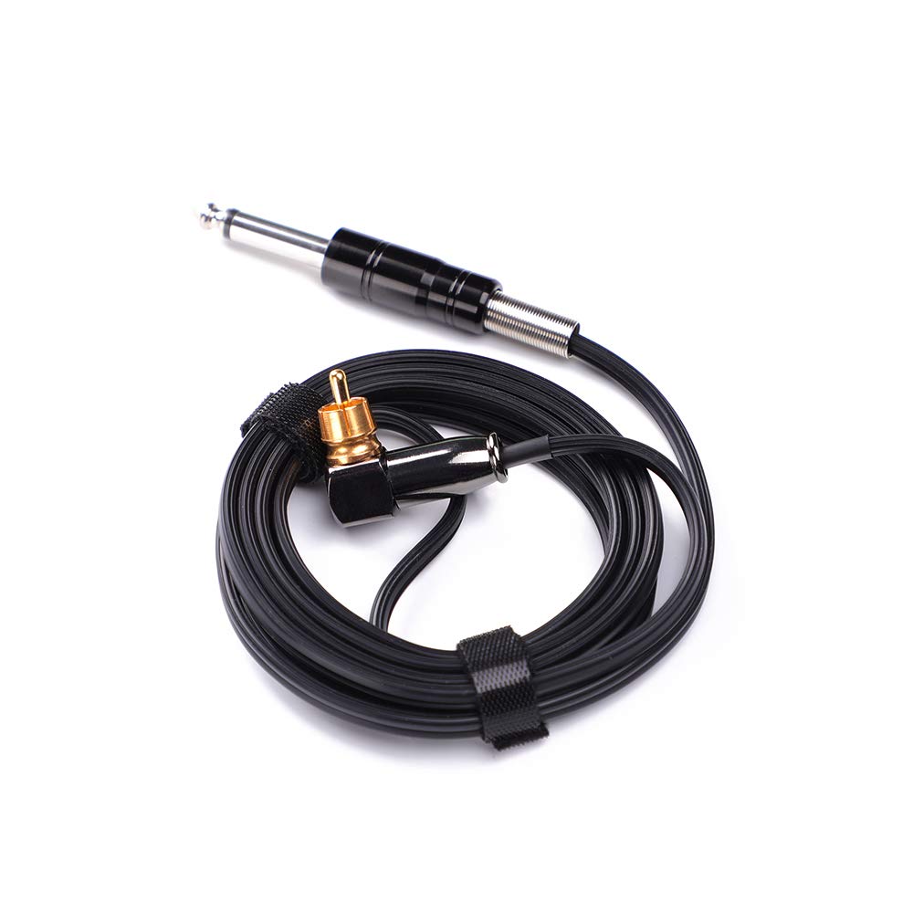 HAWINK spare RCA power cord front view showing full cable and black finish for reliable connectivity