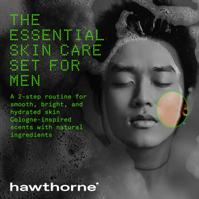 Hawthorne moisturizer texture in palm showing lightweight absorbency benefit