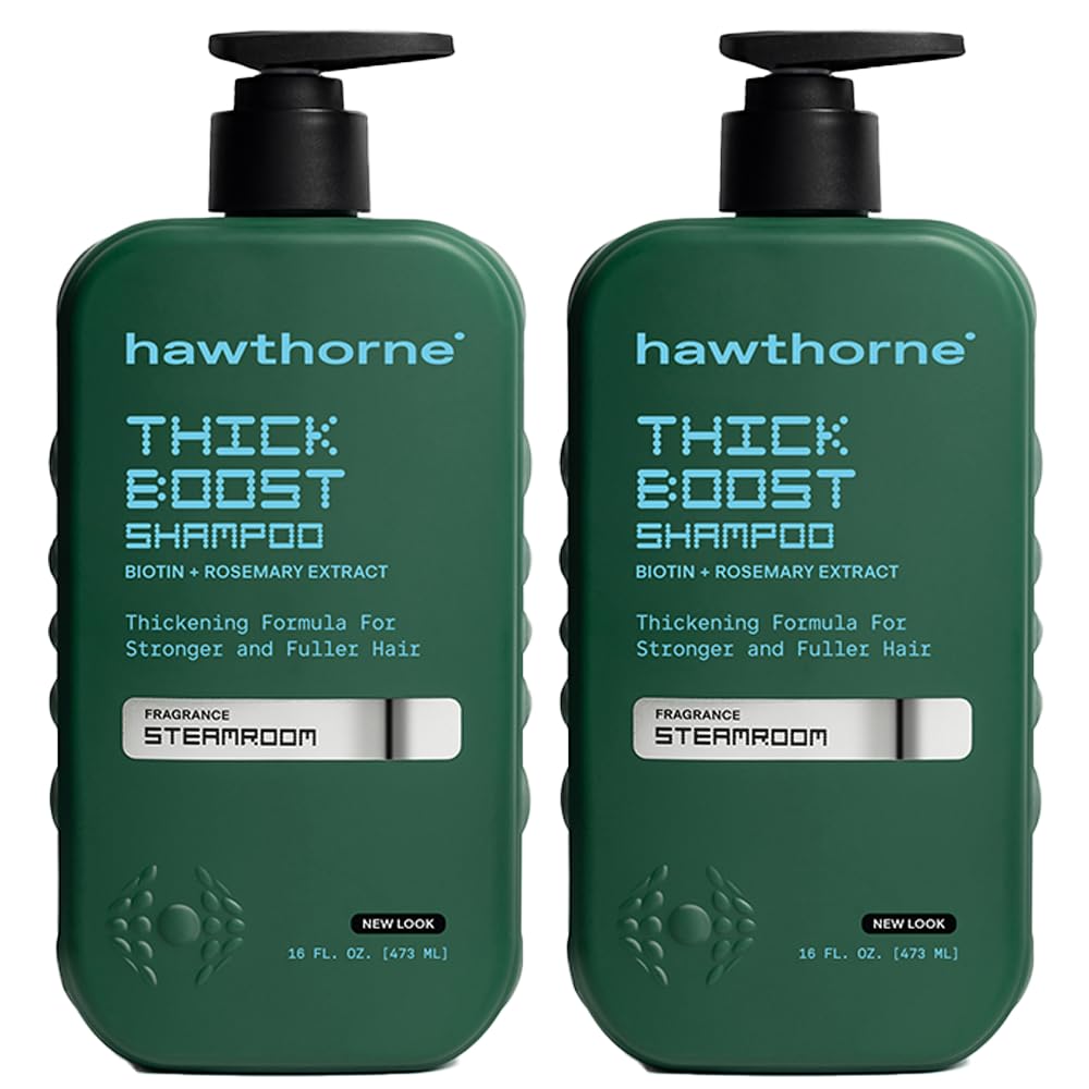 Hawthorne bottle front view showing label and sleek packaging for refreshed hair