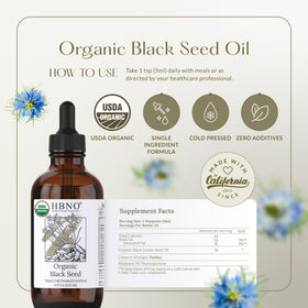 HBNO close-up of bottle seal and label highlighting purity and certification benefit