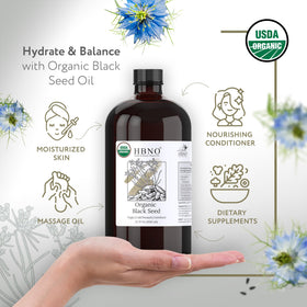 HBNO close-up oil droplet highlighting smooth texture and cold-pressed quality