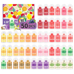 HCKLM front packaging of 50 mini lip balms showing variety and convenience