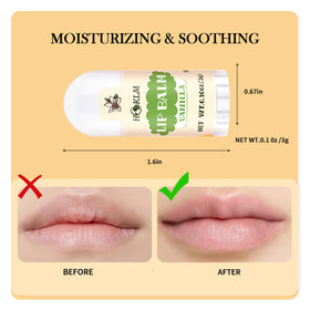 HCKLM size comparison with coin showing mini lip balm portability benefit