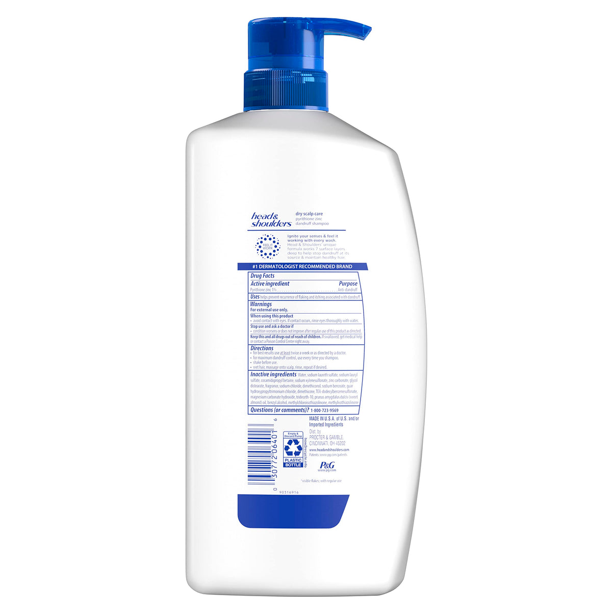 Head & Shoulders almond oil visual emphasizing soothing scent benefit