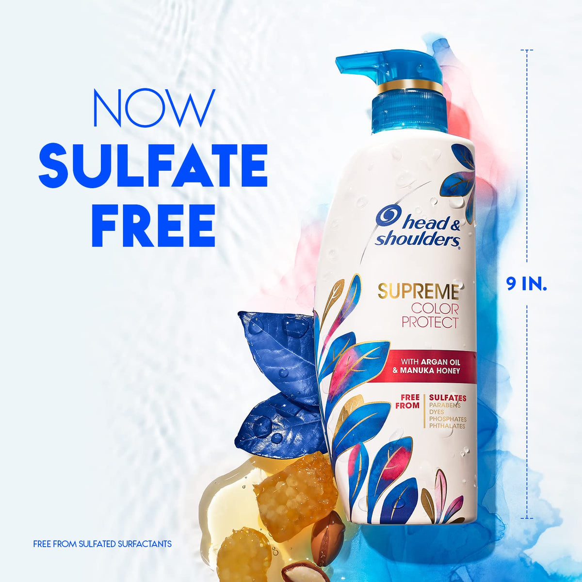 Head & Shoulders argan oil texture highlighting nourishing moisture