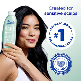 Head & Shoulders cap and nozzle close-up for easy-dispense benefit