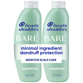 Head & Shoulders front packaging showing twin bottles and simple design benefit