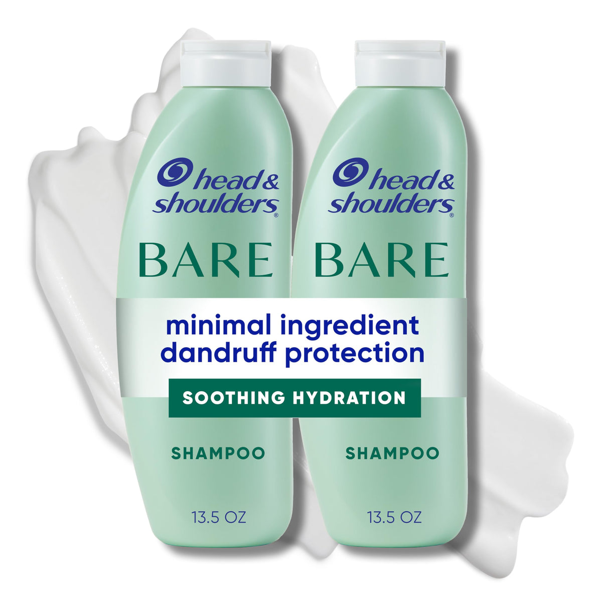 Head & Shoulders BARE front packaging showing twin bottles and product name