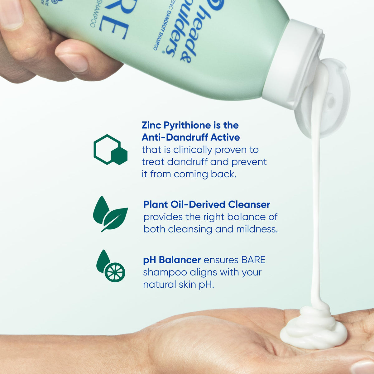 Head & Shoulders ingredient list detail emphasizing minimal formula and safety verification