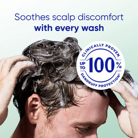 Head & Shoulders ingredient visual with zinc pyrithione highlighting dandruff-fighting benefit