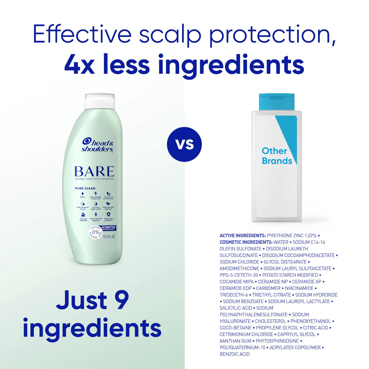 Head & Shoulders orchid and aloe elements representing fresh scent and soothing effect