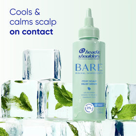 Head & Shoulders bottle beside a hand for 4.2 fl oz size context