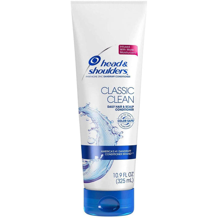 Head & Shoulders Classic Clean front bottle showing label and convenient size for daily use
