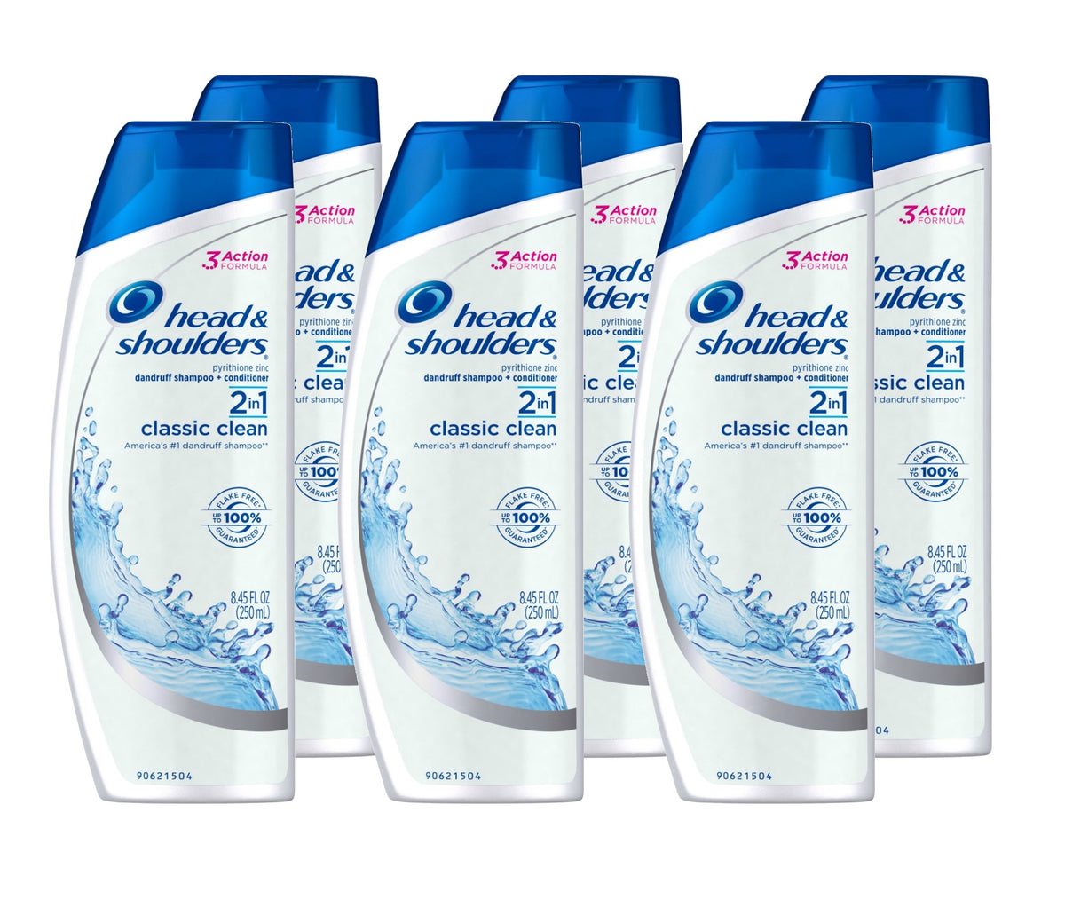 Head & Shoulders front packaging showing bottle and pack, clear dandruff protection benefits