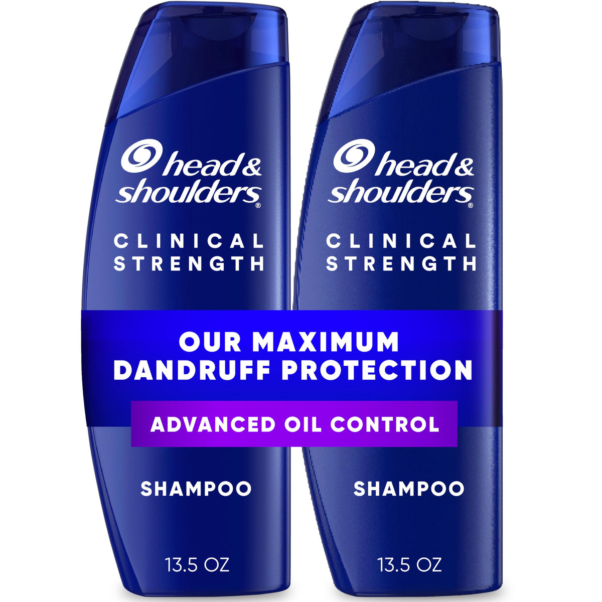 Head & Shoulders clinical front packaging showing product benefits and twin pack