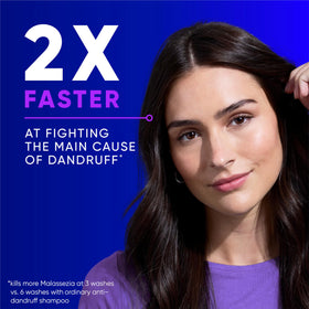 Head & Shoulders clinical pump producing foam for effective dandruff removal