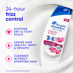 Head & Shoulders close-up label showing 1% pyrithione zinc active ingredient benefit