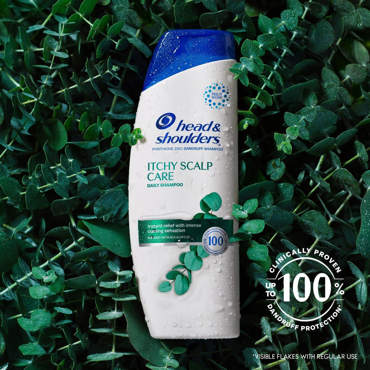 Head & Shoulders close-up of creamy lather texture showing gentle cleanse benefit