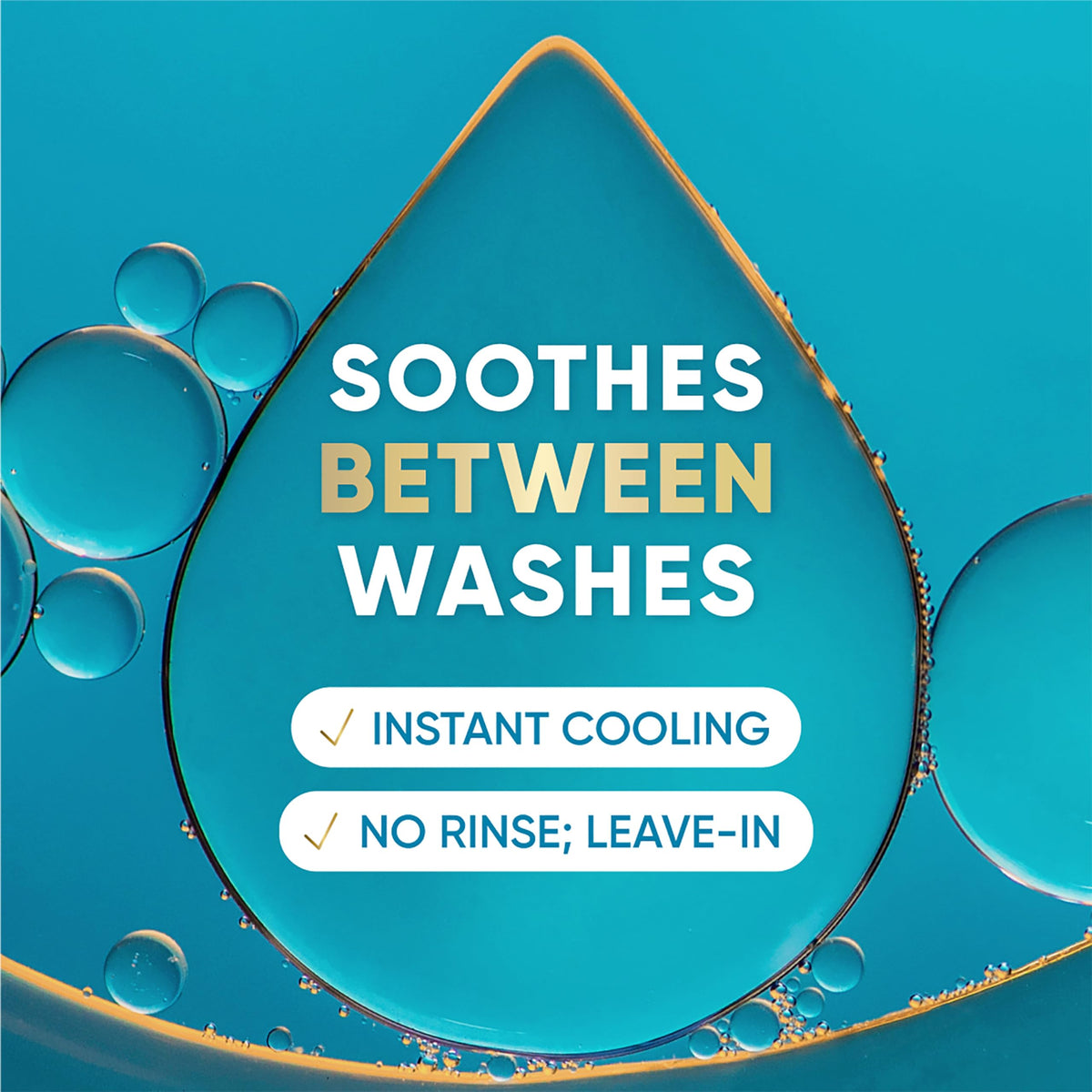 Head & Shoulders elixir droplet close-up showing lightweight texture