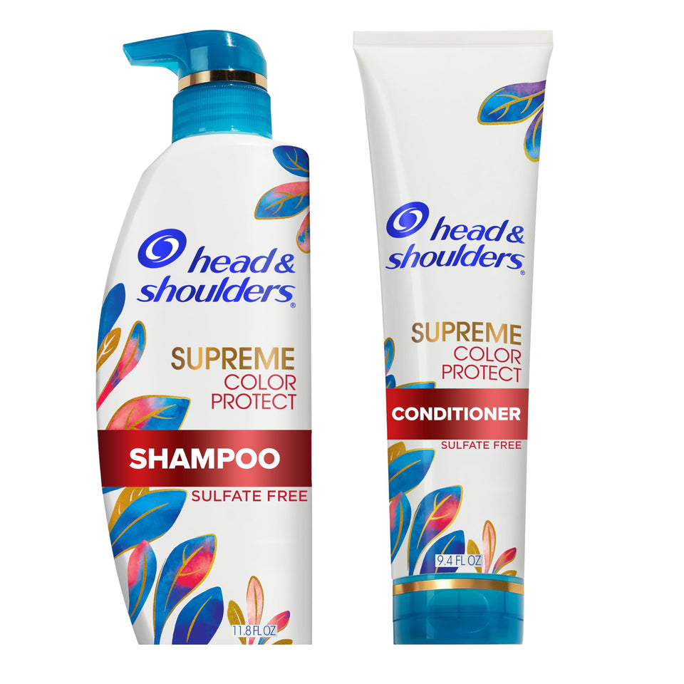 Head & Shoulders front bottles showing set and clear benefits