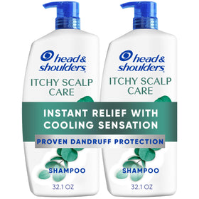 Head & Shoulders front packaging twin pack showing size and eucalyptus scent benefit