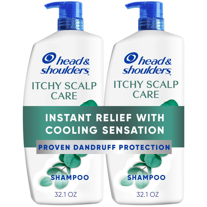 Head & Shoulders front packaging twin pack showing size and eucalyptus scent benefit