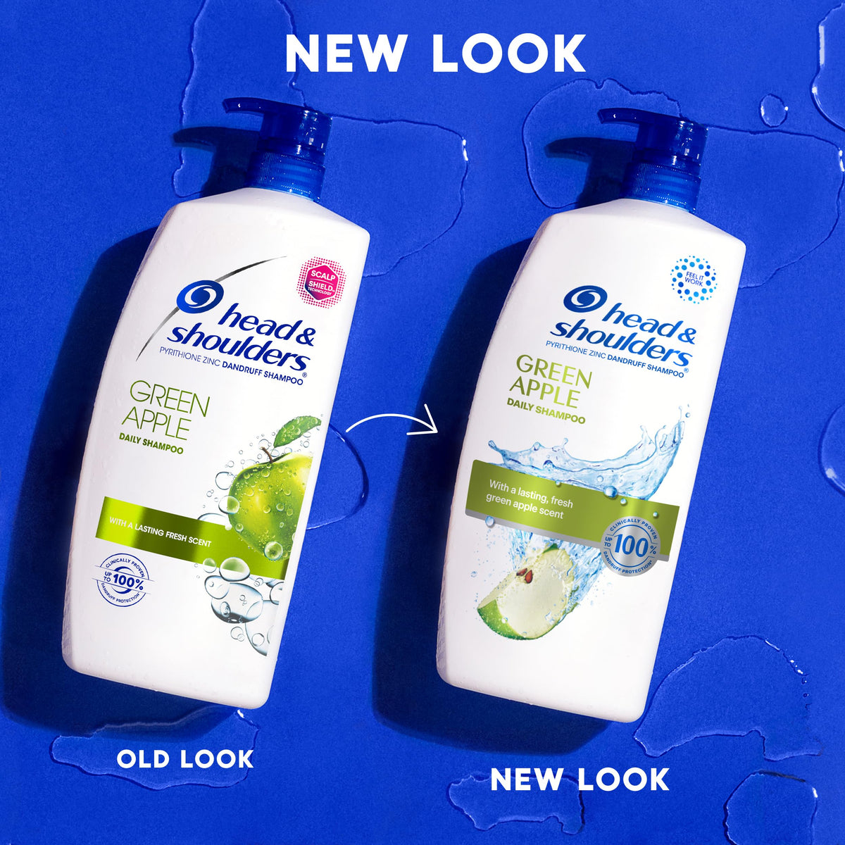 Head & Shoulders back label displaying active ingredient and directions