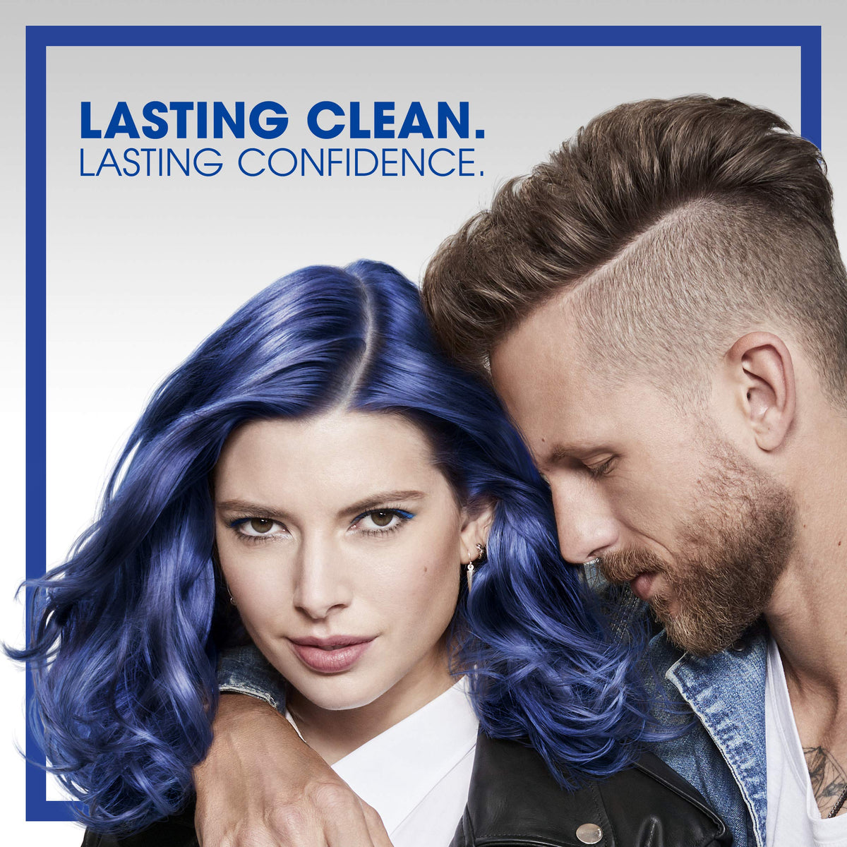 Lifestyle bathroom scene with Head & Shoulders for confident, fresh-smelling hair