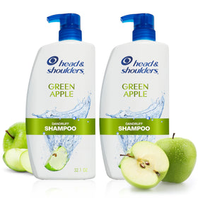 Head & Shoulders front packaging showing green apple scent and benefits