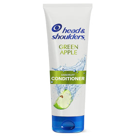 Head & Shoulders front bottle shot showing green apple scent and size benefit