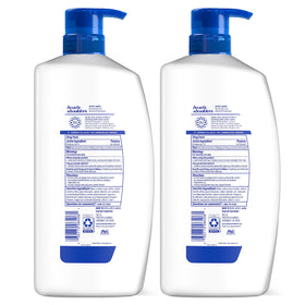Head & Shoulders bottle in bathroom setting showcasing fresh green scent