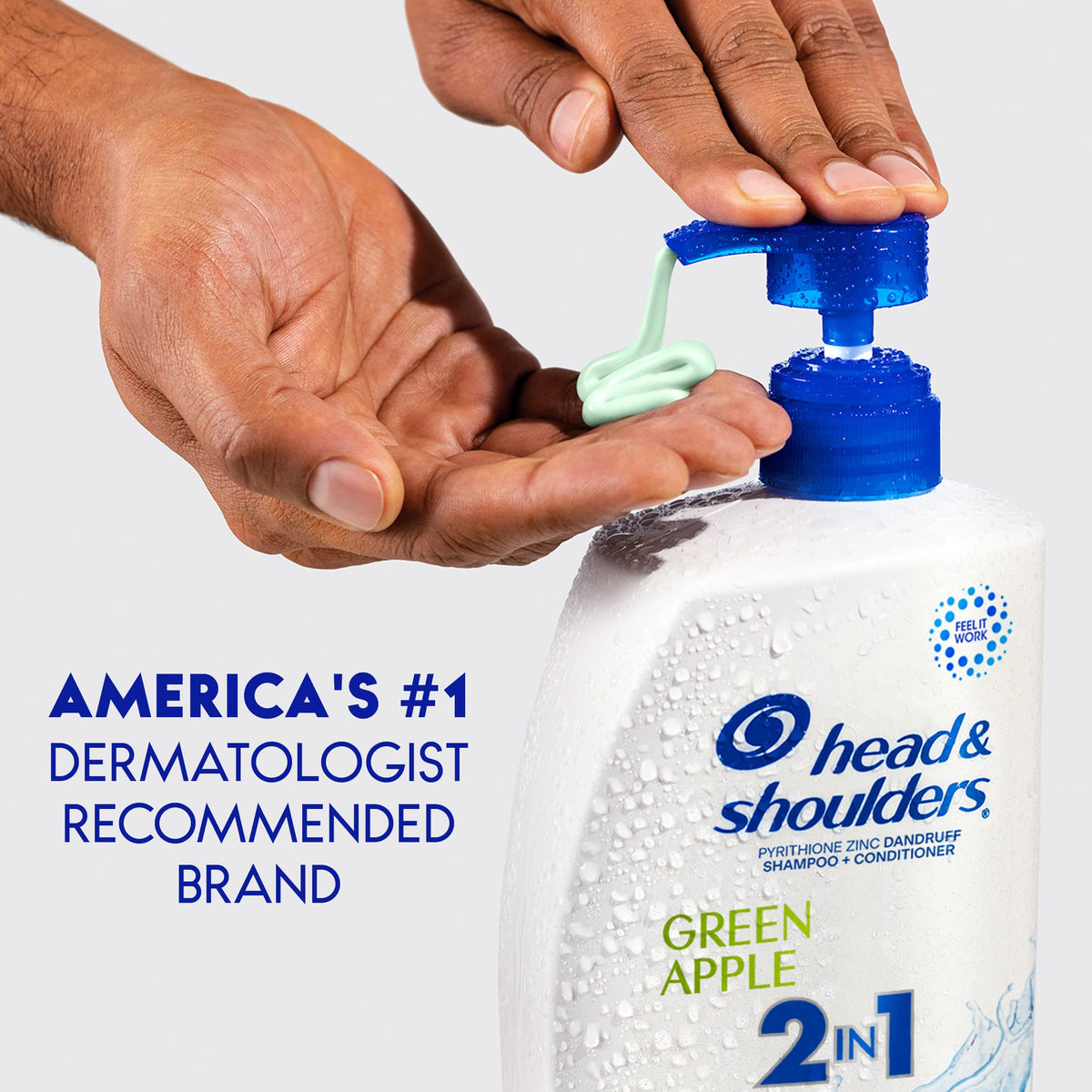 Head & Shoulders green apple twin pack beside everyday items for scale