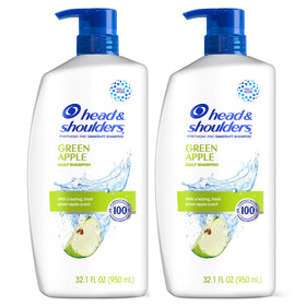 Two Head & Shoulders bottles stacked indicating value two-pack supply