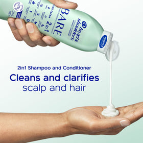 Head & Shoulders in shower being applied to hair demonstrating oily scalp cleansing benefit