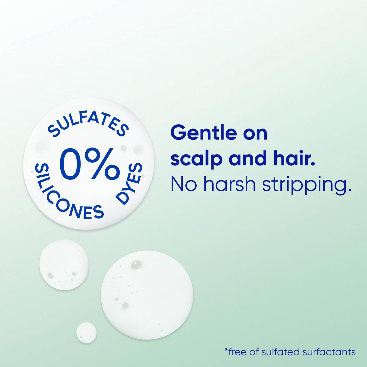 Head & Shoulders ingredient label closeup showing minimal ingredients and clarity benefit