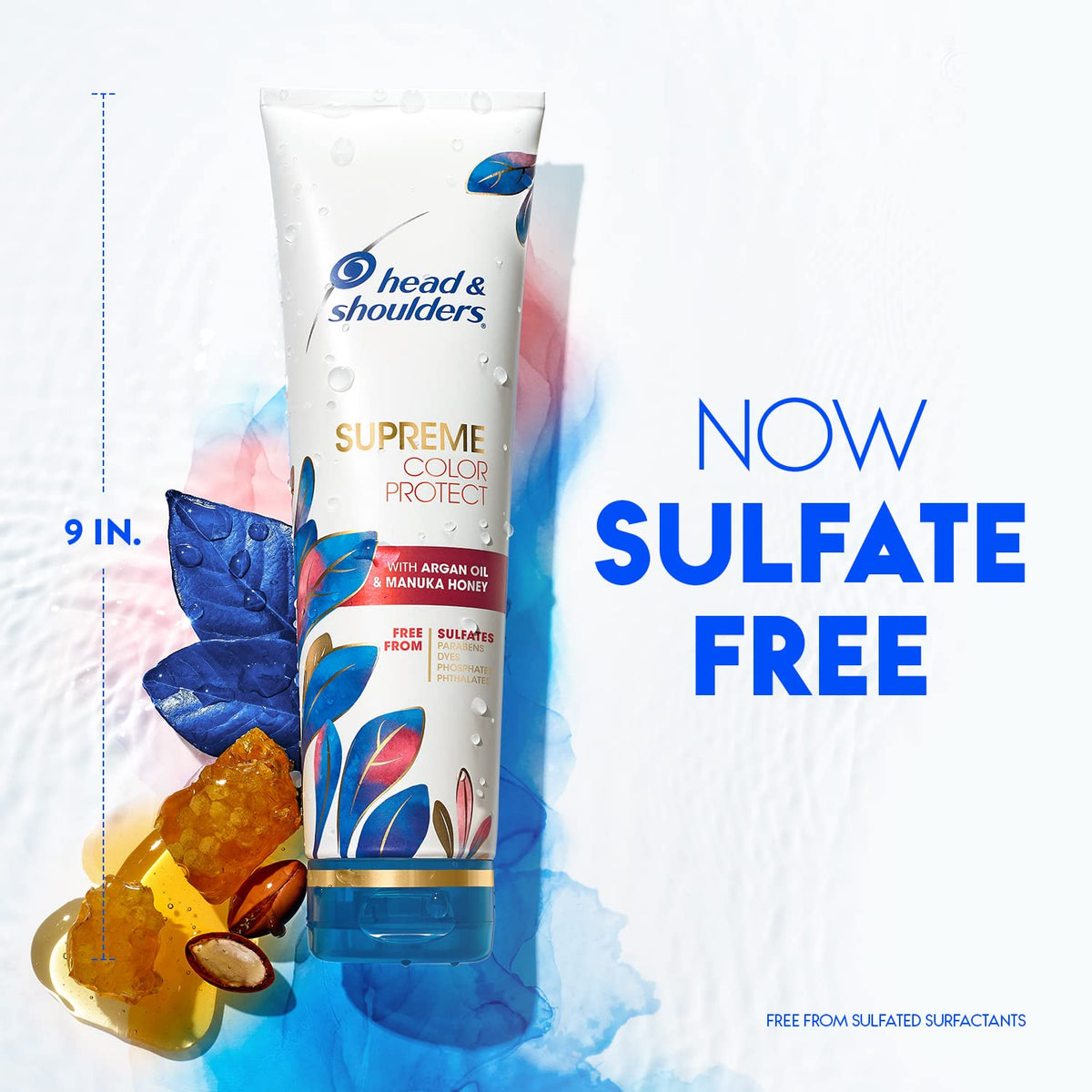 Head & Shoulders shampoo lather closeup showing gentle cleansing