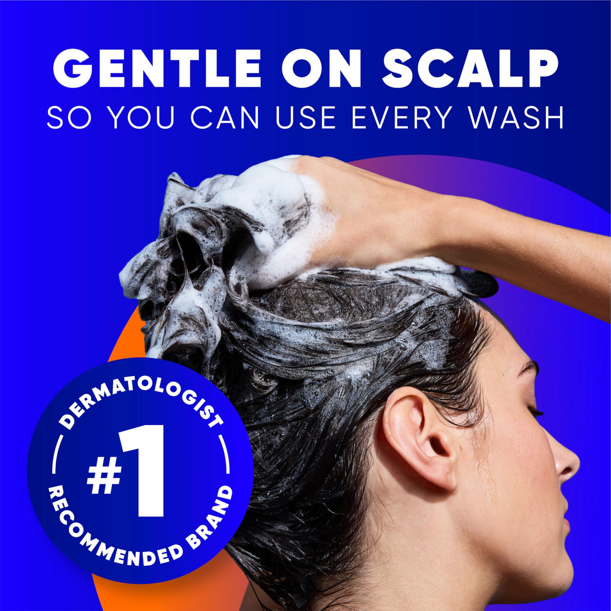 Head & Shoulders shampoo lather texture illustrating deep cleansing action