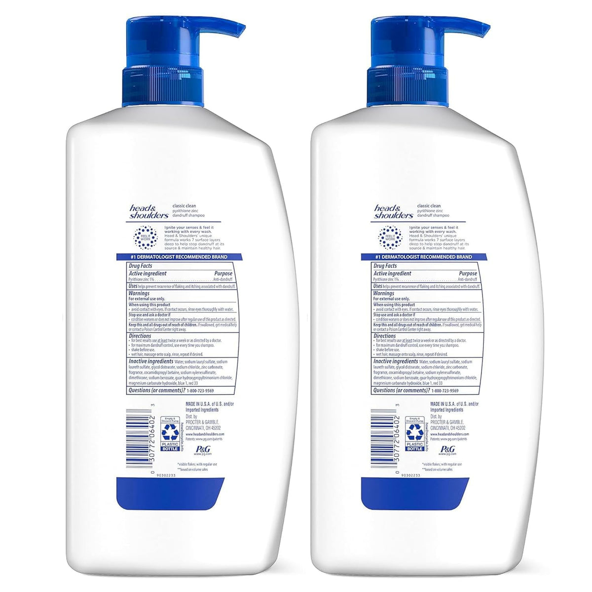 Model with clean hair after Head & Shoulders wash showing fresh finish