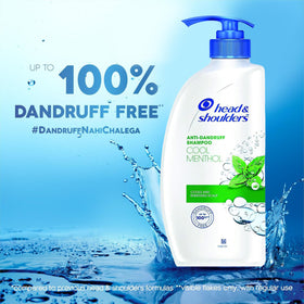 Head & Shoulders menthol lather close-up showing cooling clean sensation