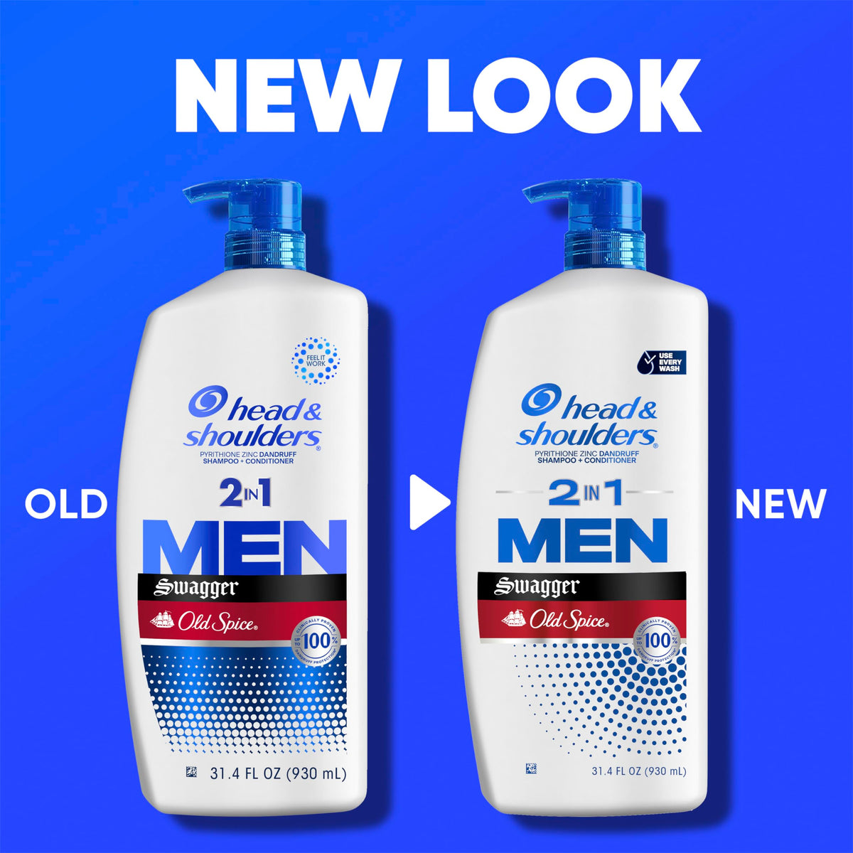 Head & Shoulders open cap dispensing product for controlled, no waste use