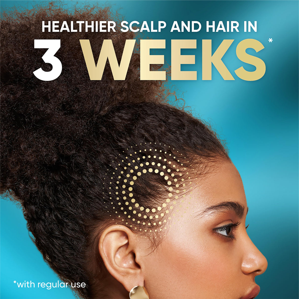 Head & Shoulders being applied directly to scalp to protect and moisturize