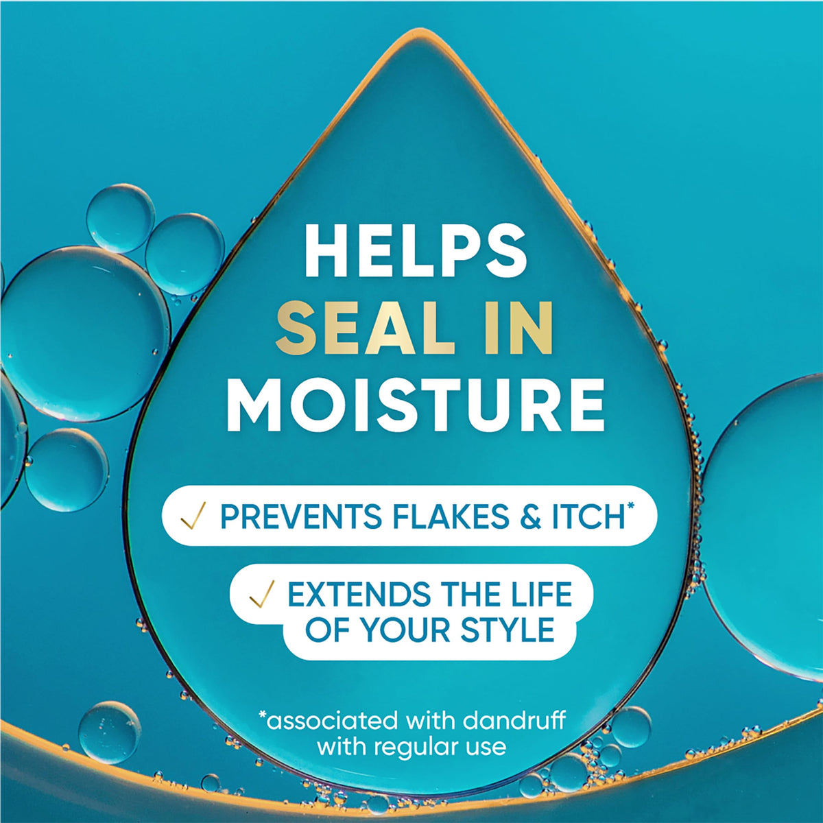 Head & Shoulders cream texture close-up showing lightweight, fast-absorbing feel