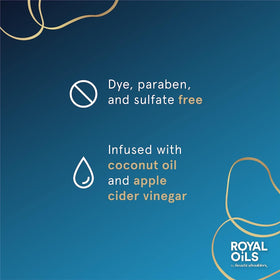 Head & Shoulders Royal Oils shampoo label and pump highlighting anti-dandruff