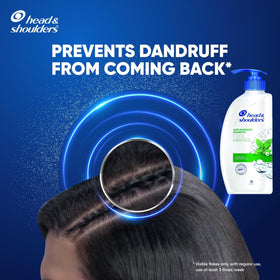 Hand dispensing Head & Shoulders shampoo into palm for convenient daily use