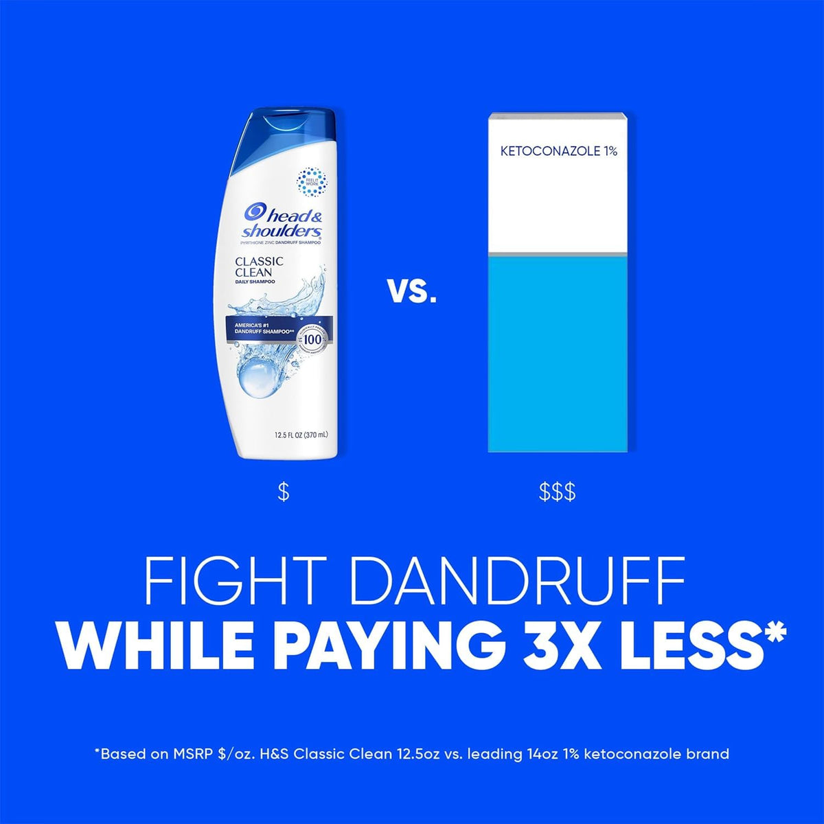 Head & Shoulders rich lather close-up for thorough scalp cleaning