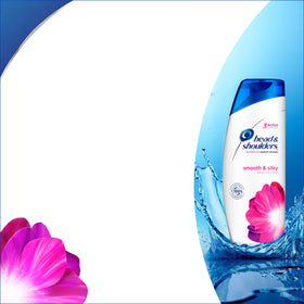 Head & Shoulders bottle on bathroom shelf showing how it fits into daily routine